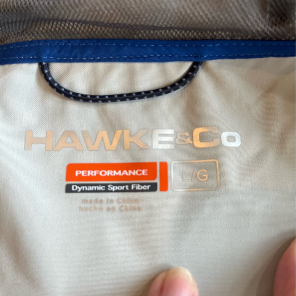 Hawke & Co. Packable Hooded Windbreaker Jacket – Gray – Men’s Large - Picture 7 of 16